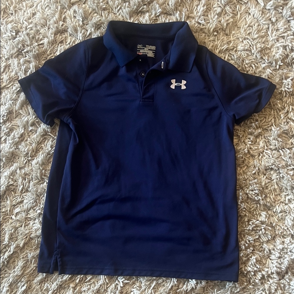 Under Armour Kids Polo Shirt - Navy Blue